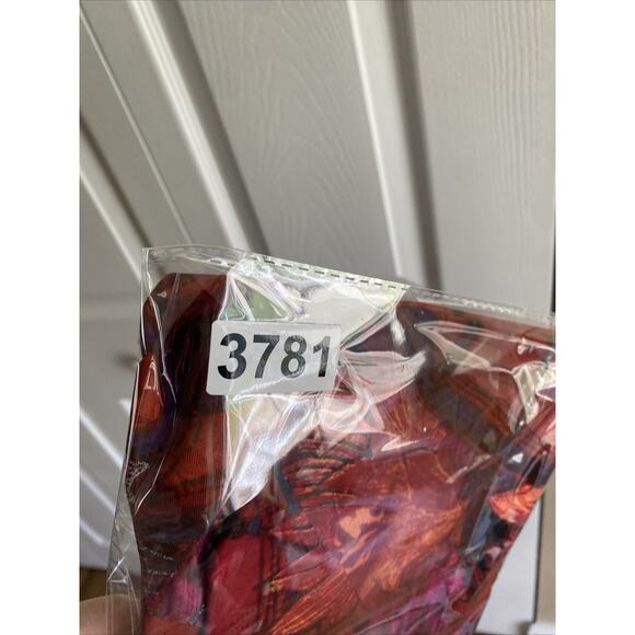 Chicos 2 Womens Large Silk Blend Pink Colorful Art to Wear Asian Inspired Jacket - Picture 7 of 7